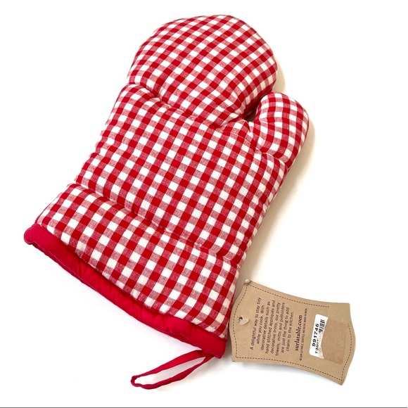 Sur La Table vintage inspired holiday oven mitt NWT - Picture 4 of 5